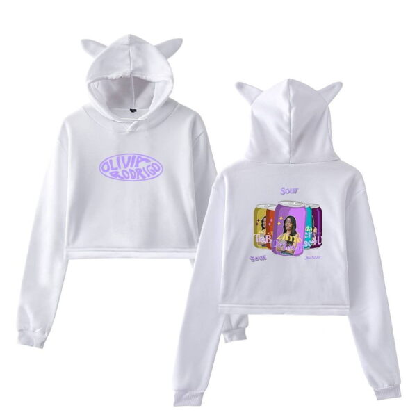 Olivia Rodrigo Cropped Hoodie #4 + Gift - Image 2